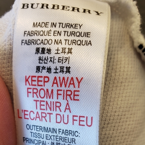 Boys Burberry Children Soldier White Polo Top - Picture 5 of 7